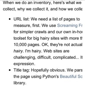 not mobile enabled? screen with content cut off